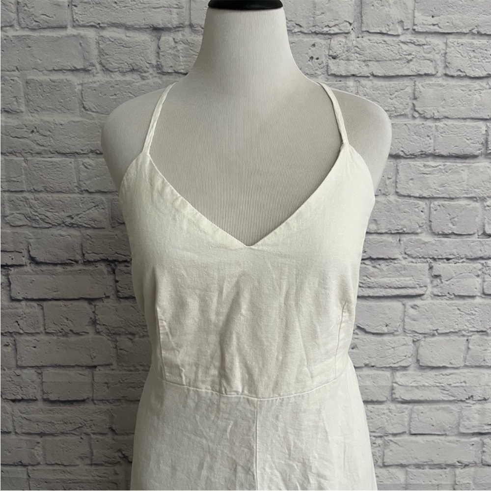 A new day white tie back sundress